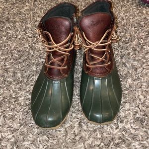 Sperry Duck Boots Hunter Green Size 8